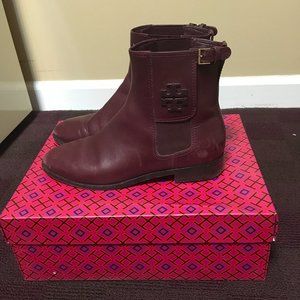 Tory Burch Maroon Mid Calf Bootie Size 7US